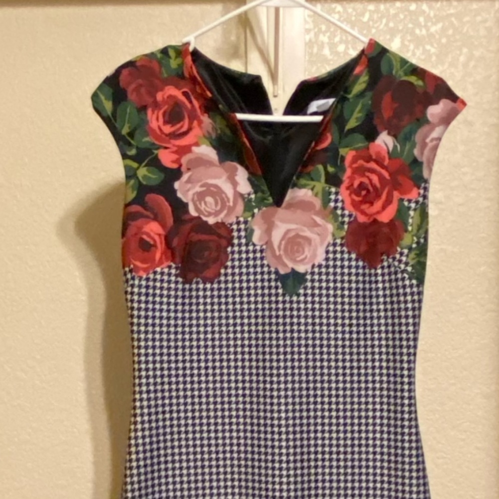 NY&C Sleeveless Black And White With Floral